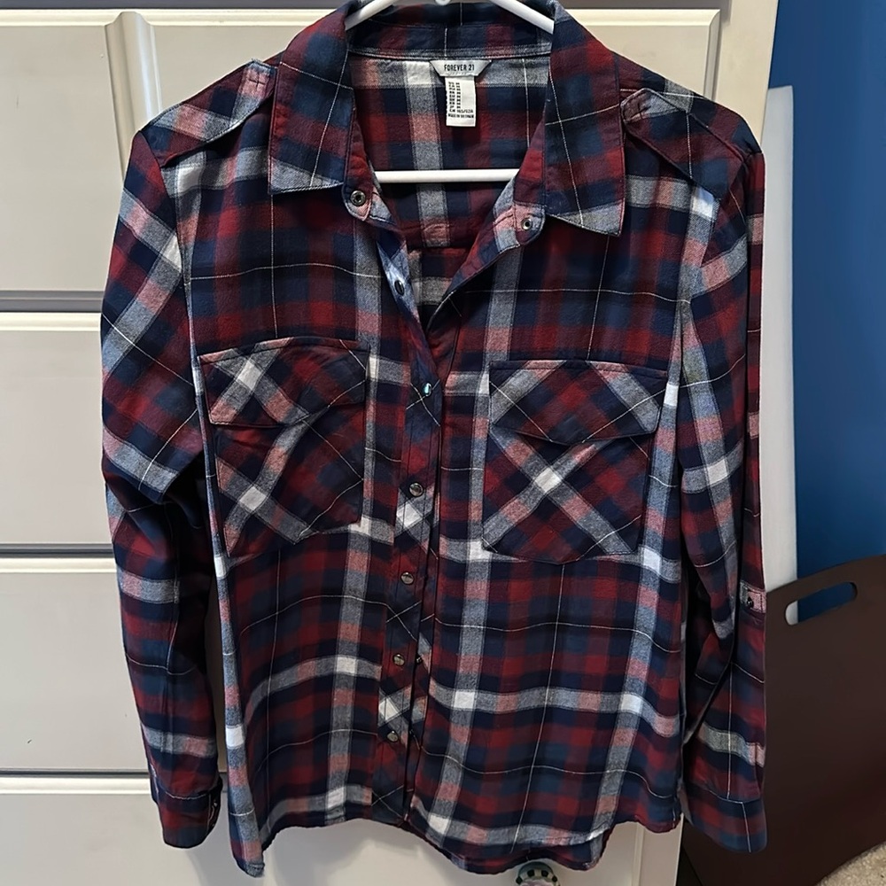 Forever 21 Plaid Flannel Shirt
